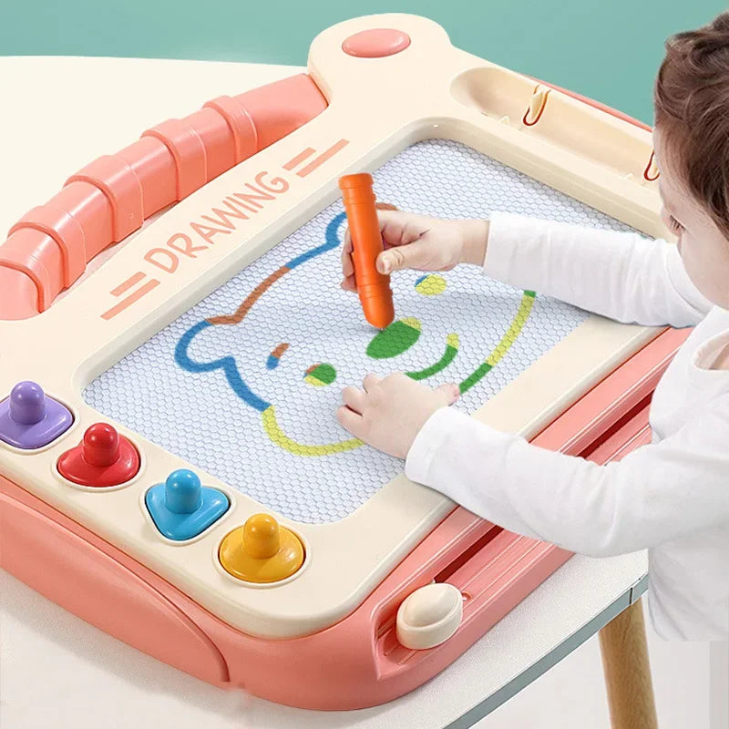 Cartoon Drawing Board Baby Puzzle Magnetic Writing Board Toy Graffiti Magnetic Drawing Board Montessori Toy for Children Gift