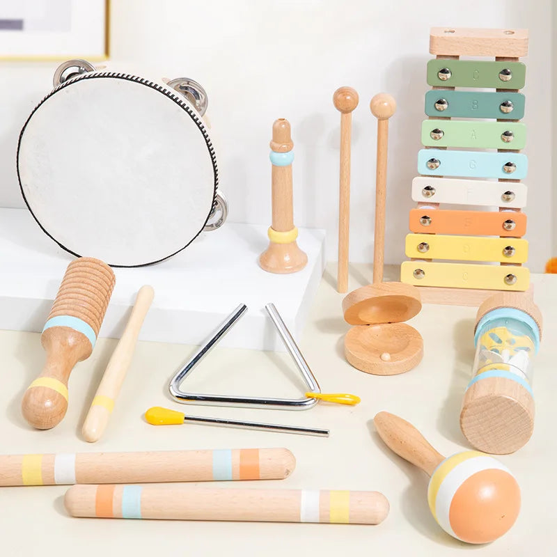Montessori Wooden Musical Instruments Set for Toddlers