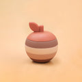 Soft Silicone Fruit Stacking Blocks - Montessori Baby Teether Toy