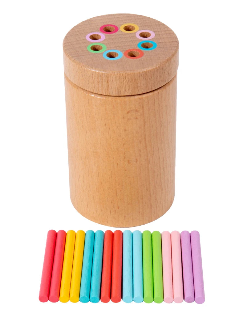 Montessori Wooden Color Sorting and Matching Toy Set