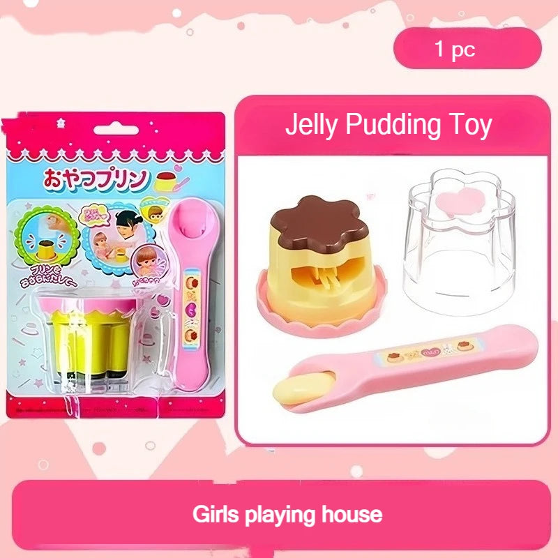 Bear Bento Jelly Pudding Feeding Toy Set Interactive Kitchen Pretend Play for Toddler Parent-Child Educational Food Toy Gifts