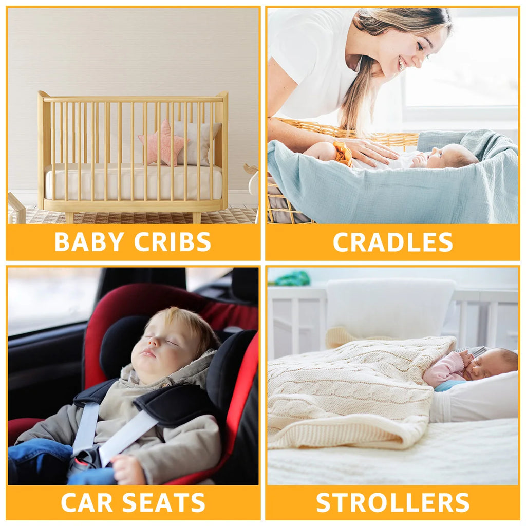Baby Crib Mobile Music Box - 35 Lullabies 3 Modes