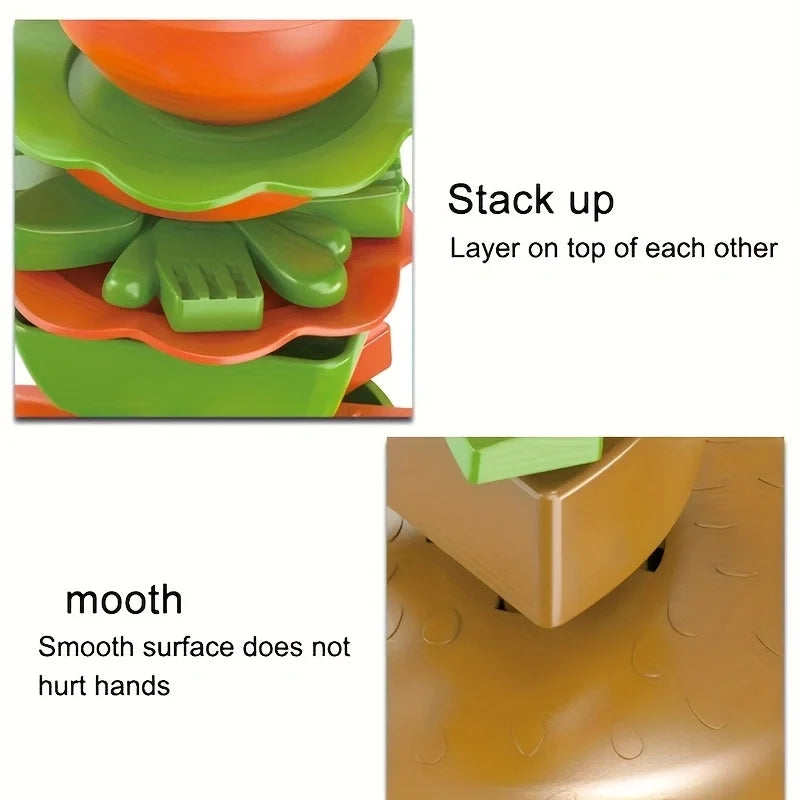 Food Stacking 3D Puzzle Game - Tabletop Game for Kids & Adults