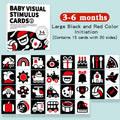 Montessori Baby High Contrast Visual Stimulation Flash Cards 0-36M