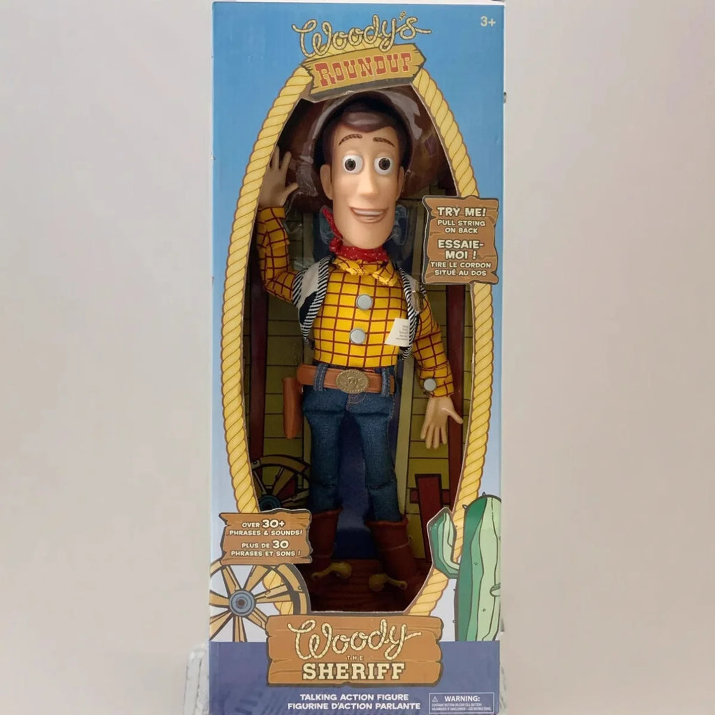 Hot 40cm Disney Pixar Toy Story Woody Action Figures English Movie Sound Character Doll Cloth Cowboy Birthday Gift For Children