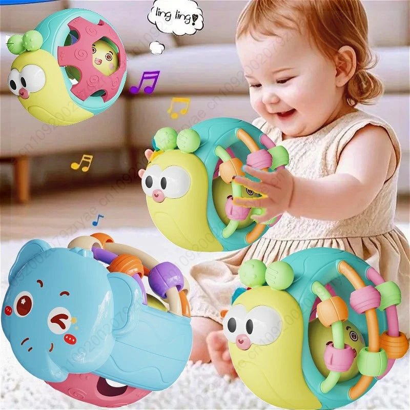 Baby Rattle Ball Sensory Toy 0-12 Months
