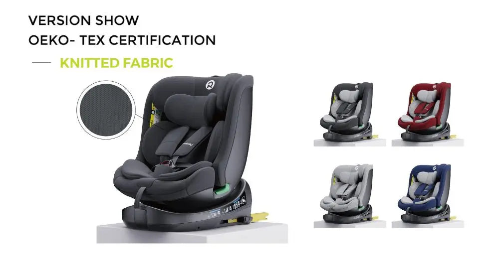 Child seat 360° ISOFIX rotating baby car seat, ECE R129/0-36 kg/0-12 years, 5-point seat belt