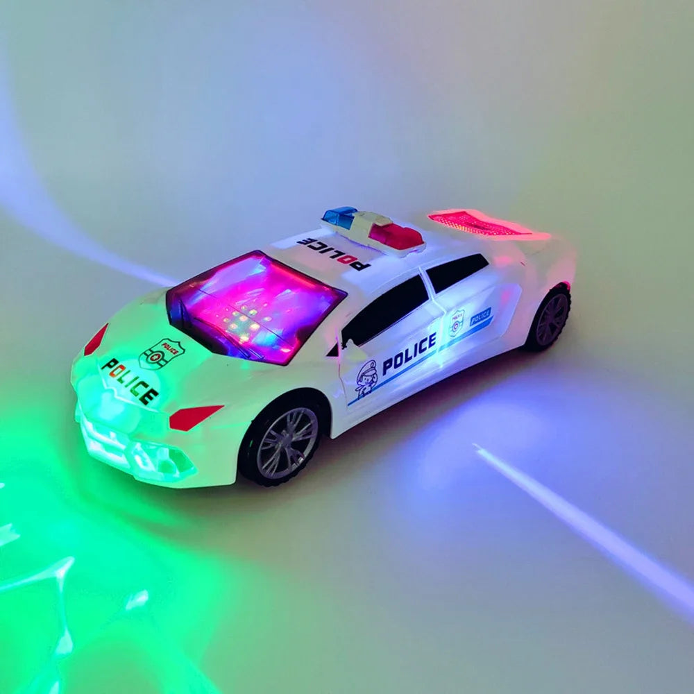 2025 New Electric Dancing Deformation Rotating Universal Police Car Boy Toy Children Girl Music Luminous Car