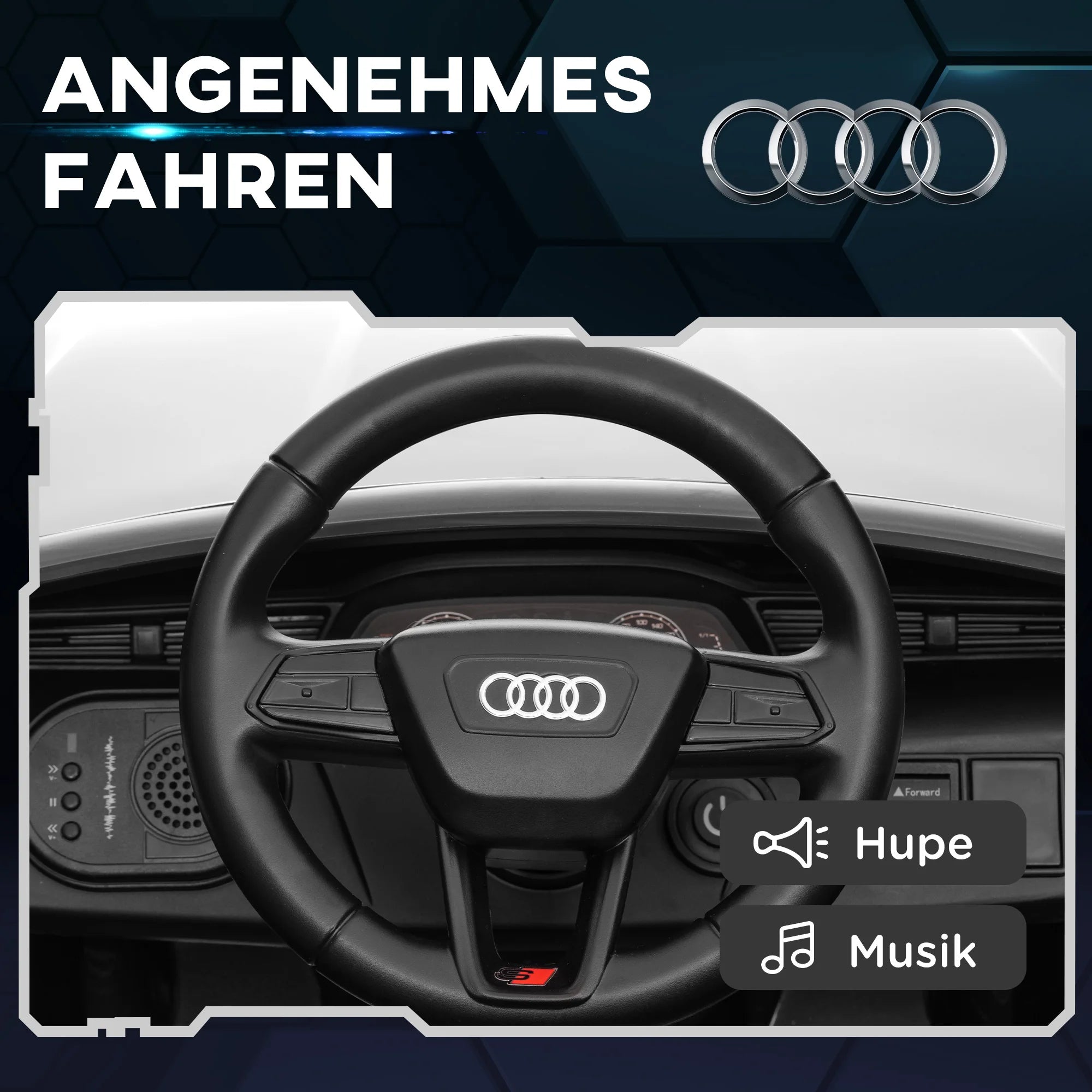 Audi Q8 Etron 12V Kids Electric Ride-On Car - White
