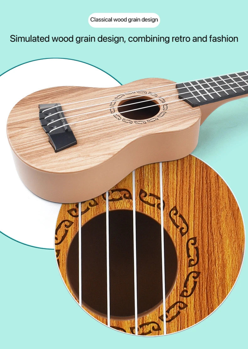 Children's Toy Ukulele - 35cm Plastic Musical Instrument