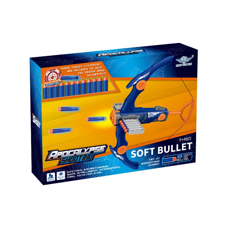 Kids Toy Crossbow - 12 Continuous Soft Dart Launcher