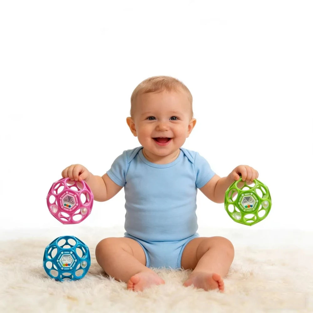 Baby Hollow Sensory Ball Rattle Toy 3.74IN