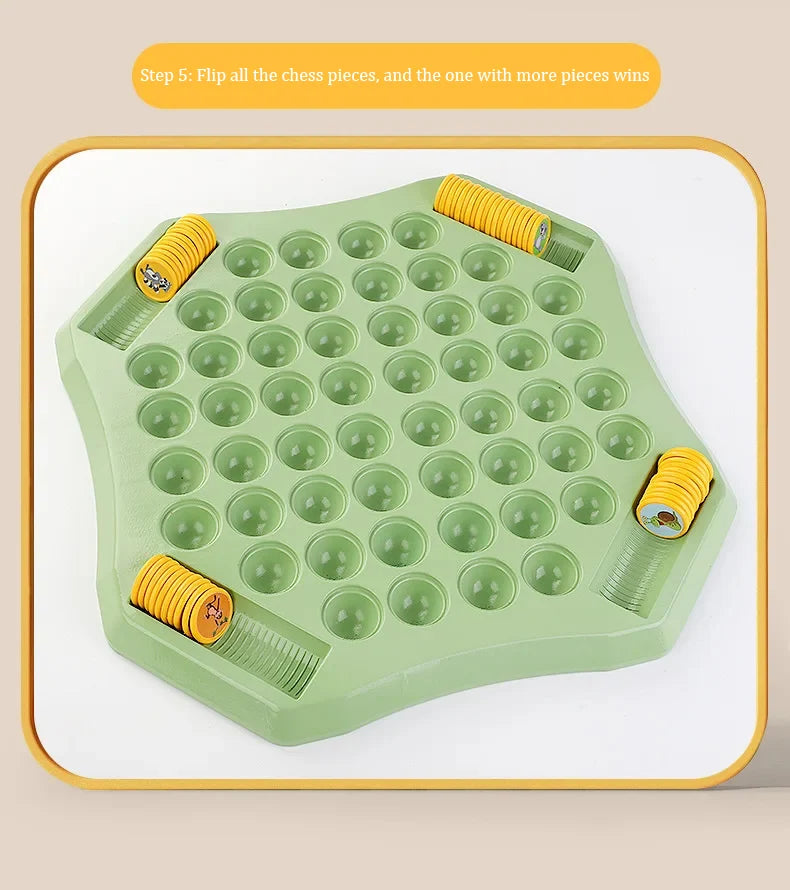 Kids Memory Game Board Chess 54 Cards Animal Fruit Flip Chess Educational Logical Thinking Learning Toy for 2-4 Players
