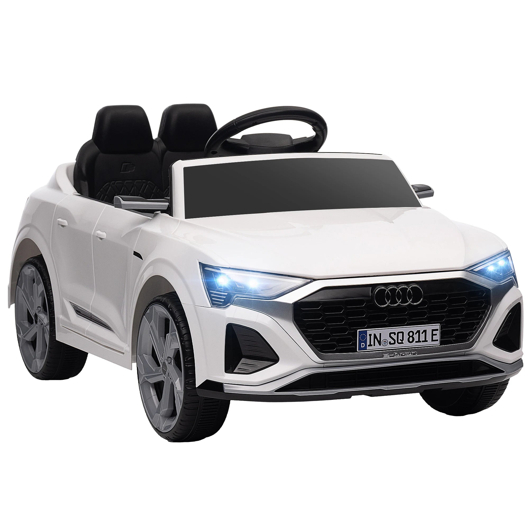 Audi Q8 Etron 12V Kids Electric Ride-On Car - White
