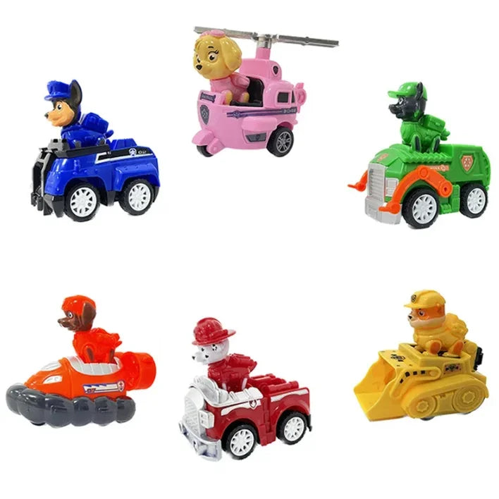 Paw Patrol Set of 9 Friction Cars with Removable Figures  New Product Paw Patrol - 9 Friction Cars with Characters
