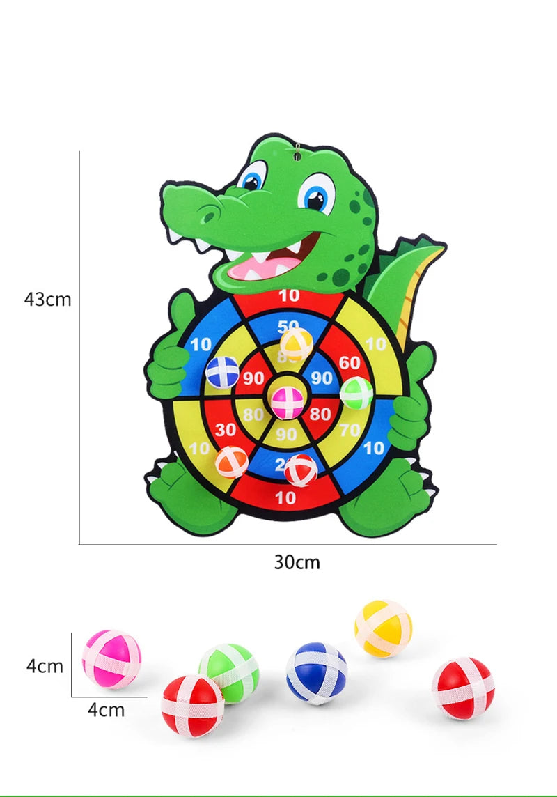 Montessori Sticky Ball Dart Board Game for Kids Ages 3-7