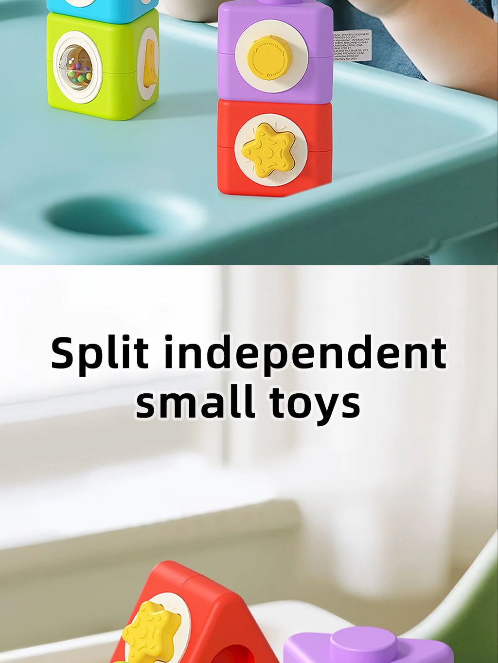 Montessori Baby Jigsaw Puzzle & Building Blocks Toy 0-3Y