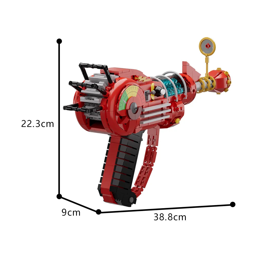 Gorbicks MOC Red Call of Duty Ray Gun Model Bricks DIY Game Building Blocks Kit Props Toys For Birthday Gifts
