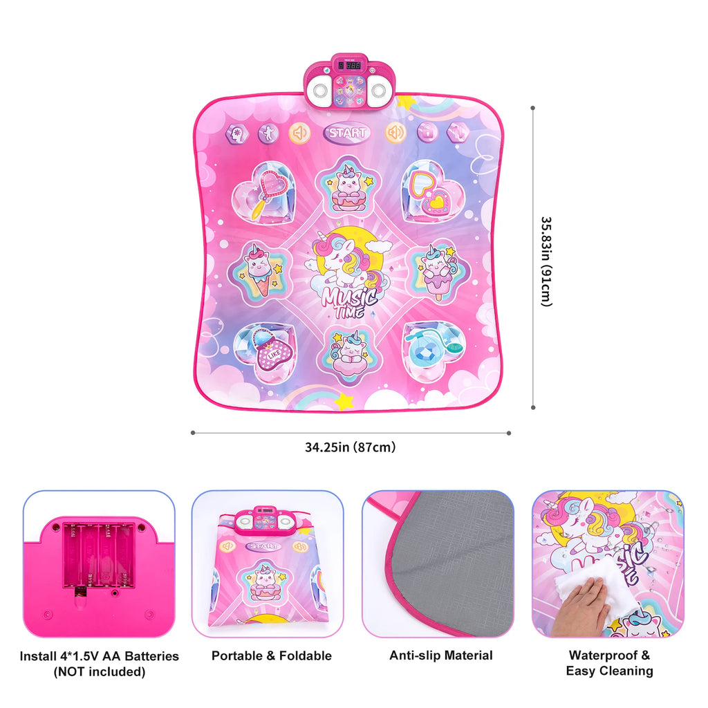 Coolplay 90x90cm Electric Music & Dancing Mat with Lights