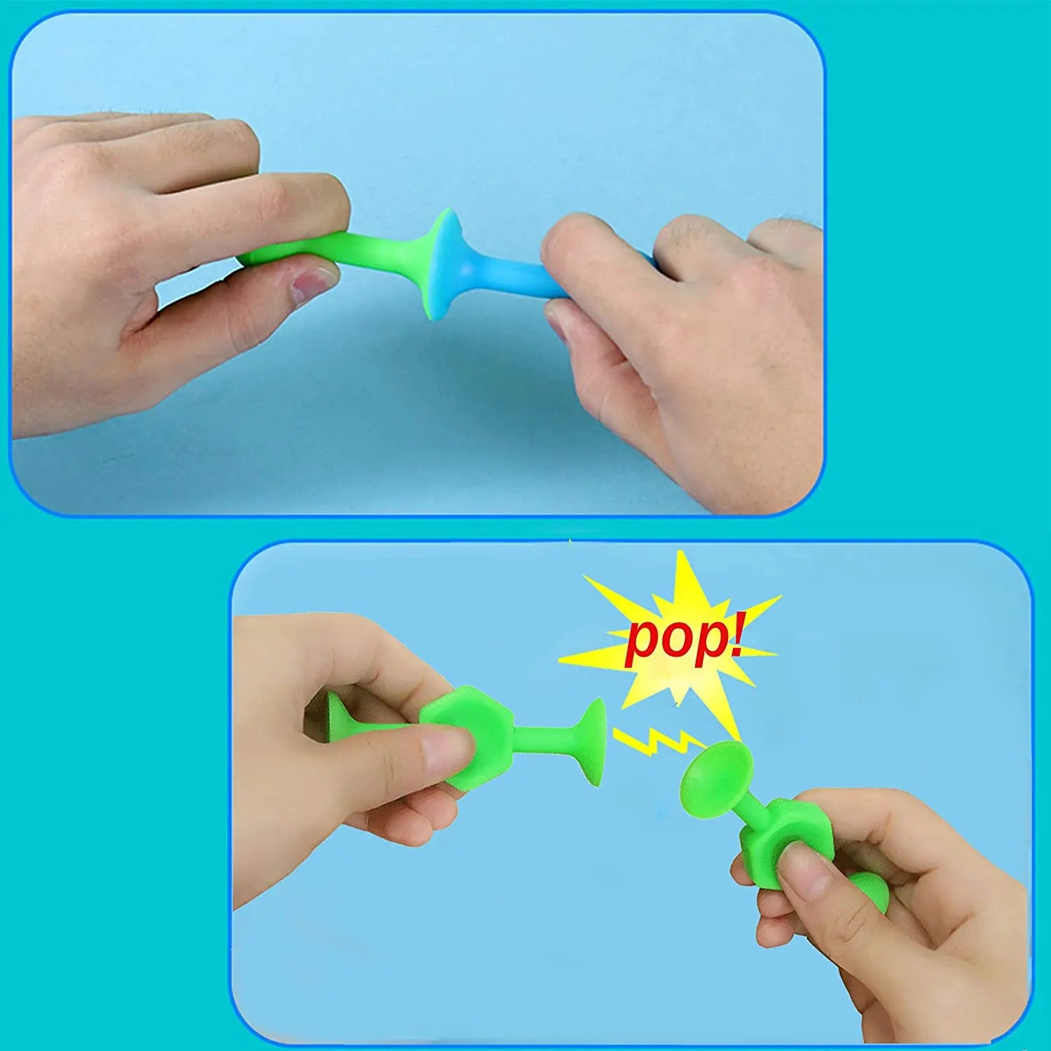 Silicone Suction Cup Animal Building Blocks - Sensory Bath Toy