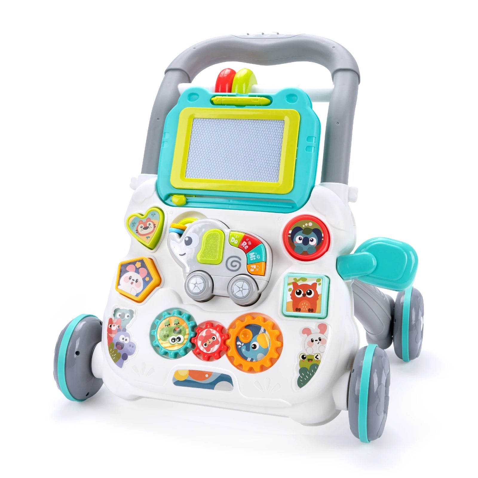 Baby Push Walker with Music and Drawing Board