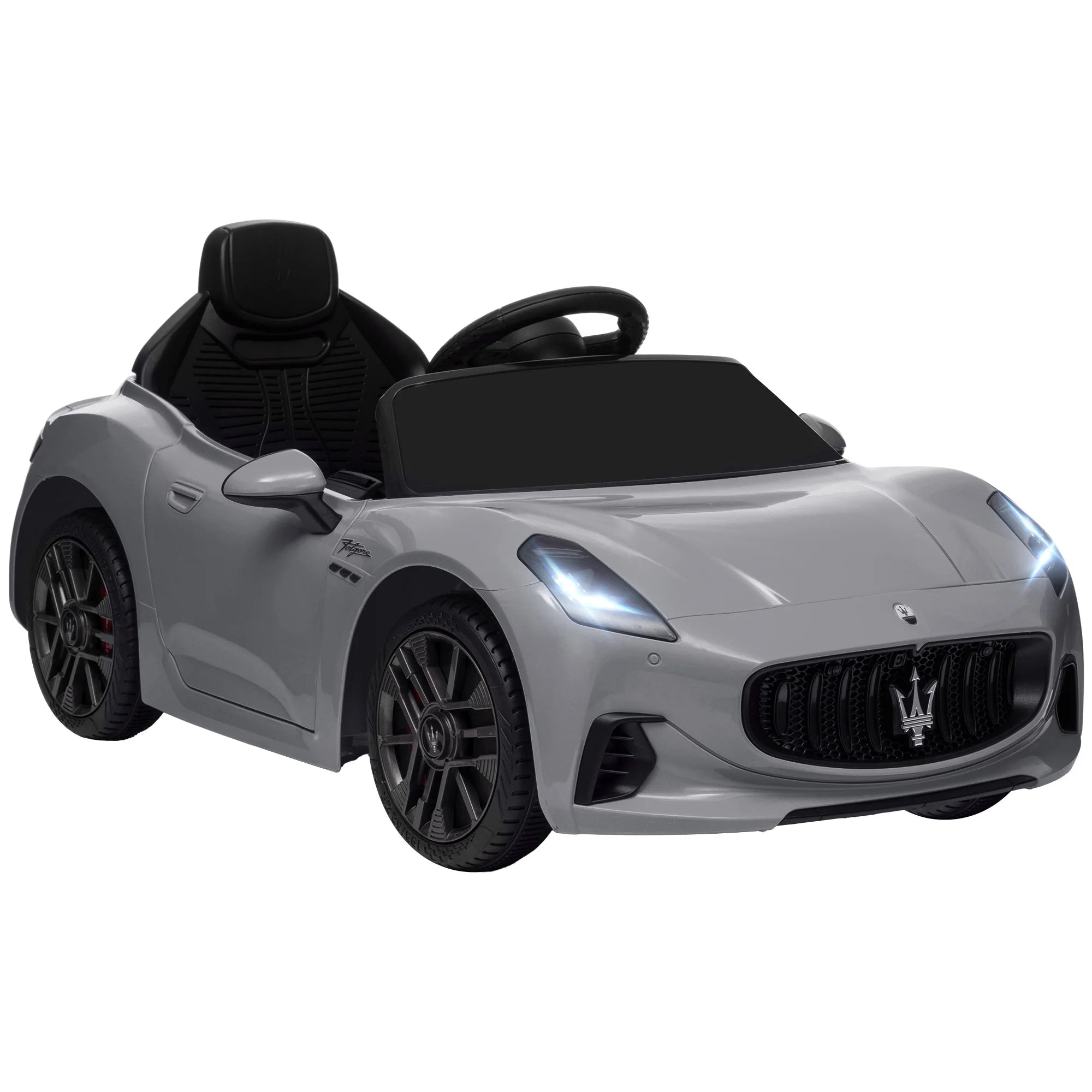 Maserati Gran Turismo Ride On Kids Electric Car 12V Grey
