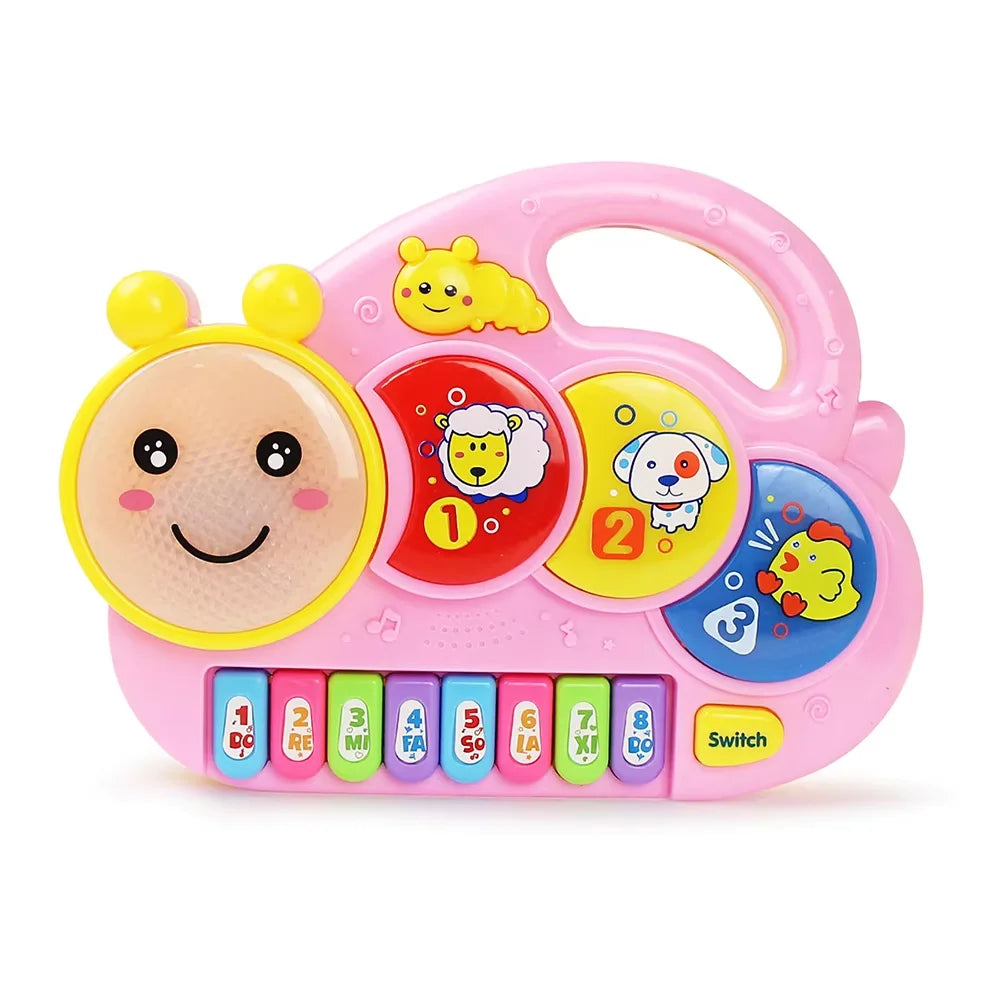 Baby Musical Piano Keyboard Toy with Animal Sounds and Lights