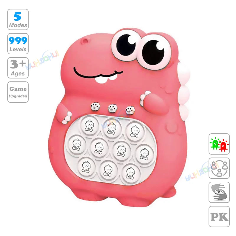 999 Level Electronic Pop Push Quick Push Game Console with LED Display Screen, Suitable for Adult and Child Fidget Toy Christmas
