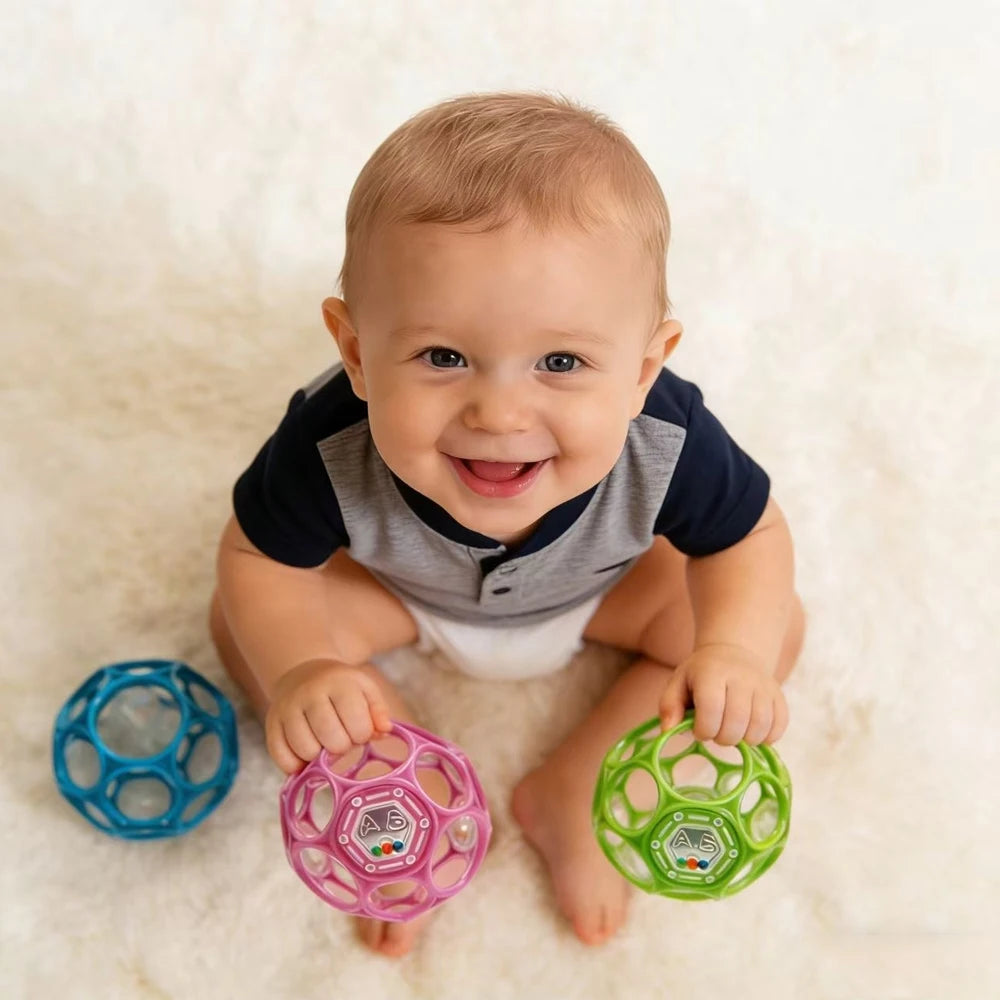Baby Hollow Sensory Ball Rattle Toy 3.74IN