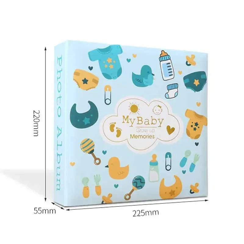 Baby Photo Album 6" - 200 Photos Kraft Paper