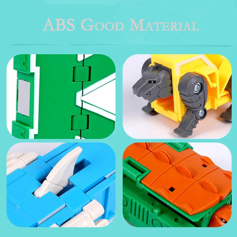 26 A-Z letter Alphabet Animal Dinosaur Warrior Deformation Action Figures Transformation Robot Toys For Children Gift Brinquedos