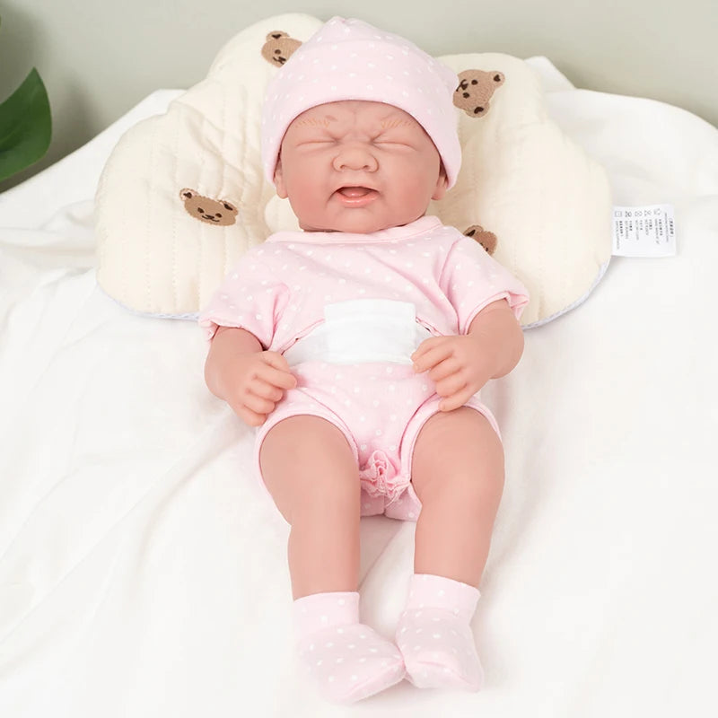 35CM Cute Reborn Dolls For 14inch Realistic Soft Full Vinyl Reborn Doll Toys Lifelike Full Body Dolls For Princess Birthday Gift