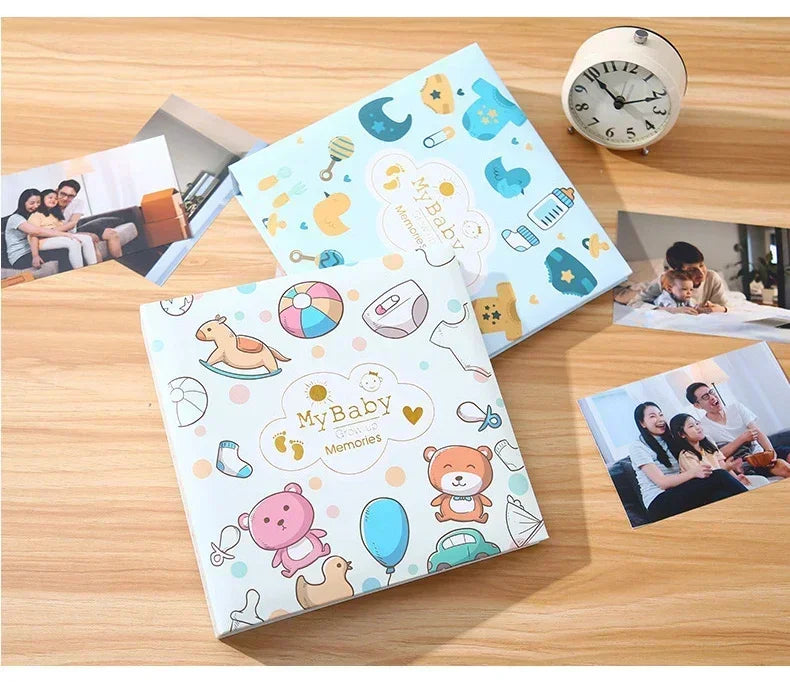 Baby Photo Album 6" - 200 Photos Kraft Paper