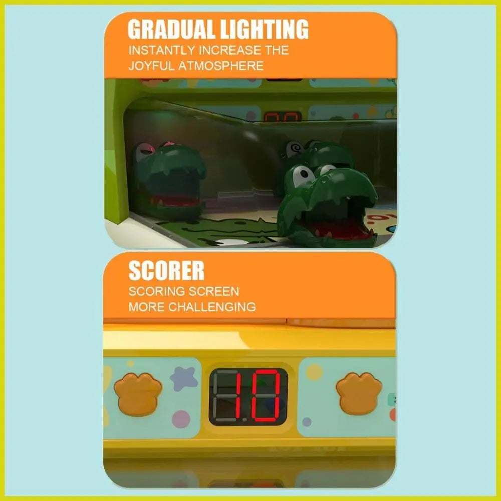 Kids Table Party Games Children Pinball Shooting Machine Electric Crocodile Table Game Children's Education Puzzle Toys Child