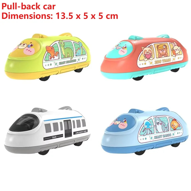 DIY Simulation Train Electric Car - Kids Sound & Light Model Toy, Ideal Birthday Gift for Boys Girls