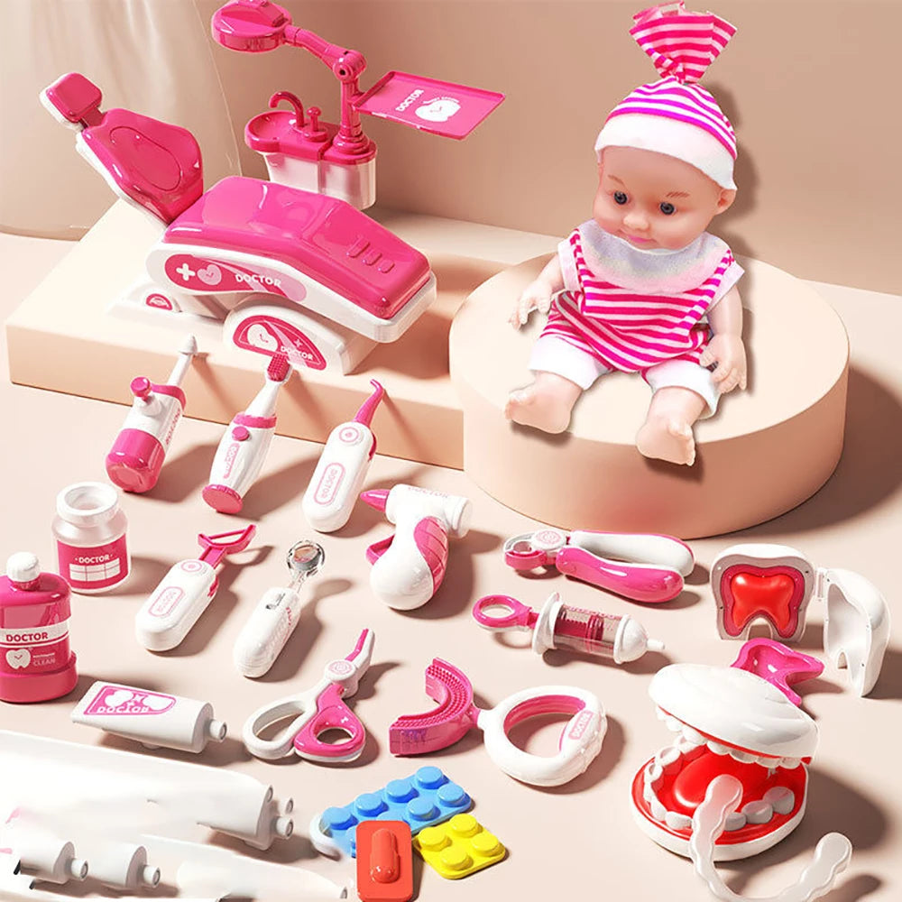 Children's Doctor Toy Set - Role Play Medical Kit with Tools