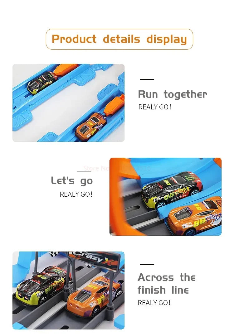 Hot Stunt Speed Car Wheels Model Racing Track DIY Assembled Rail Kits Catapult Rail Car Racing Boy Toys for Children Gift