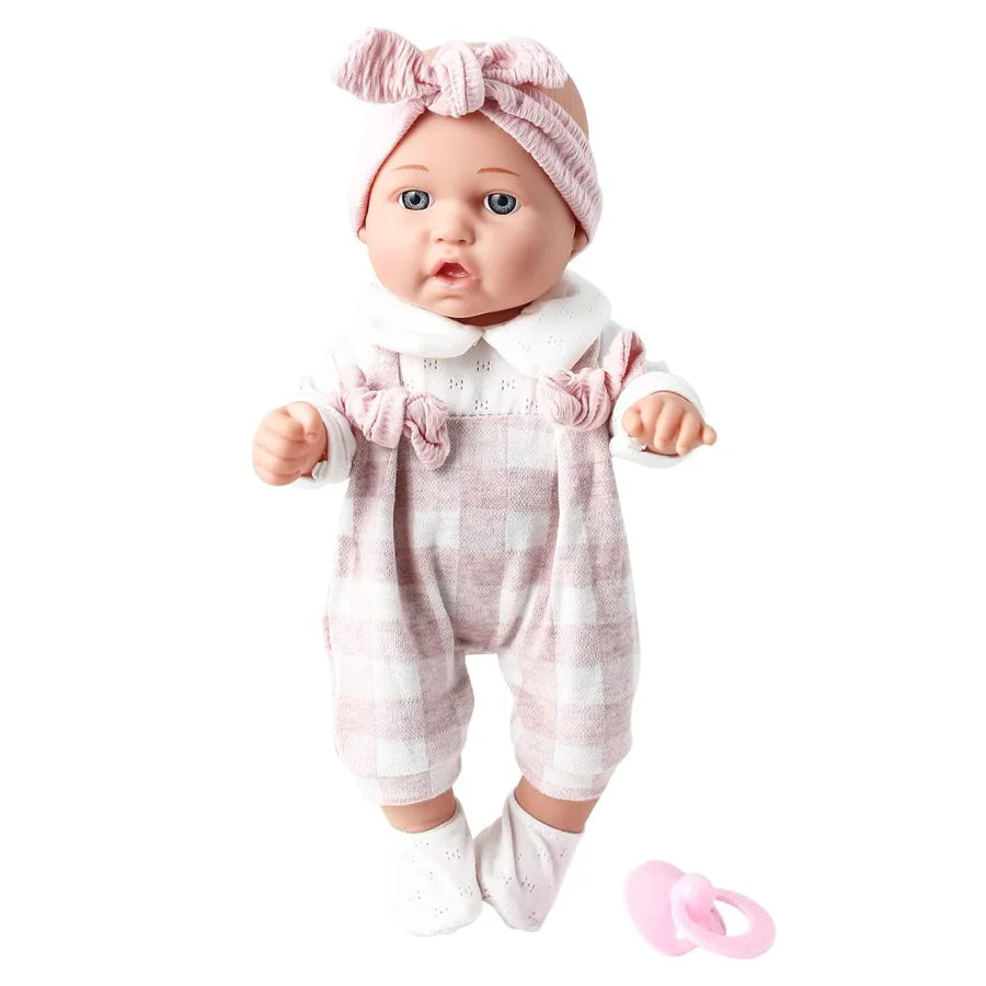 12" Reborn Baby Doll - Vinyl Pink Newborn Toy