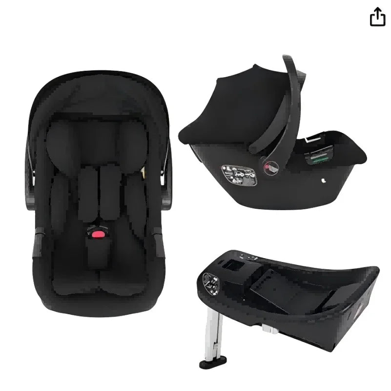 Infant Baby Car Seat Newborn 0-12 Months Max 12kg Sun Canopy Padded Seat 3-Point Safety Belt Side Protection I-Size Baby Car Sea