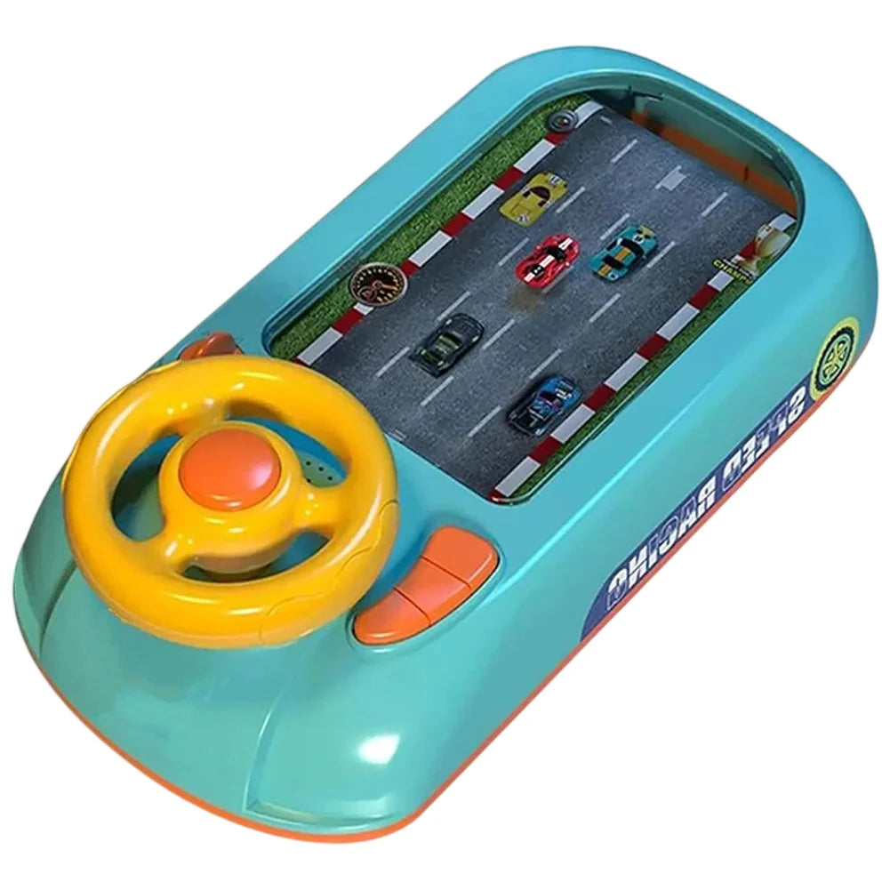 Toddler Simulated Driving Racing Car Game with Sound Interactive Simulation Racing Toy Car Racing Adventure Toy for Boys 4-6