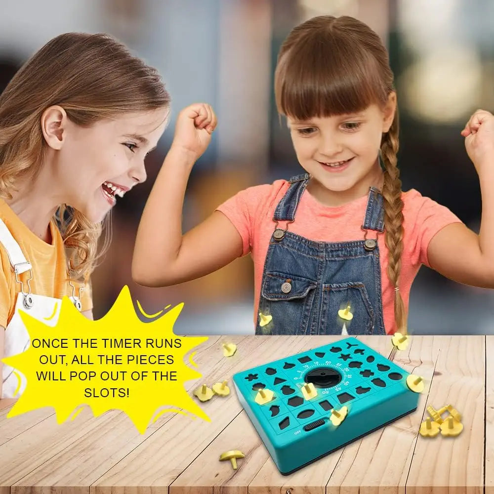 Shape Matching Game - 26 Piece Educational Time Puzzle Toy