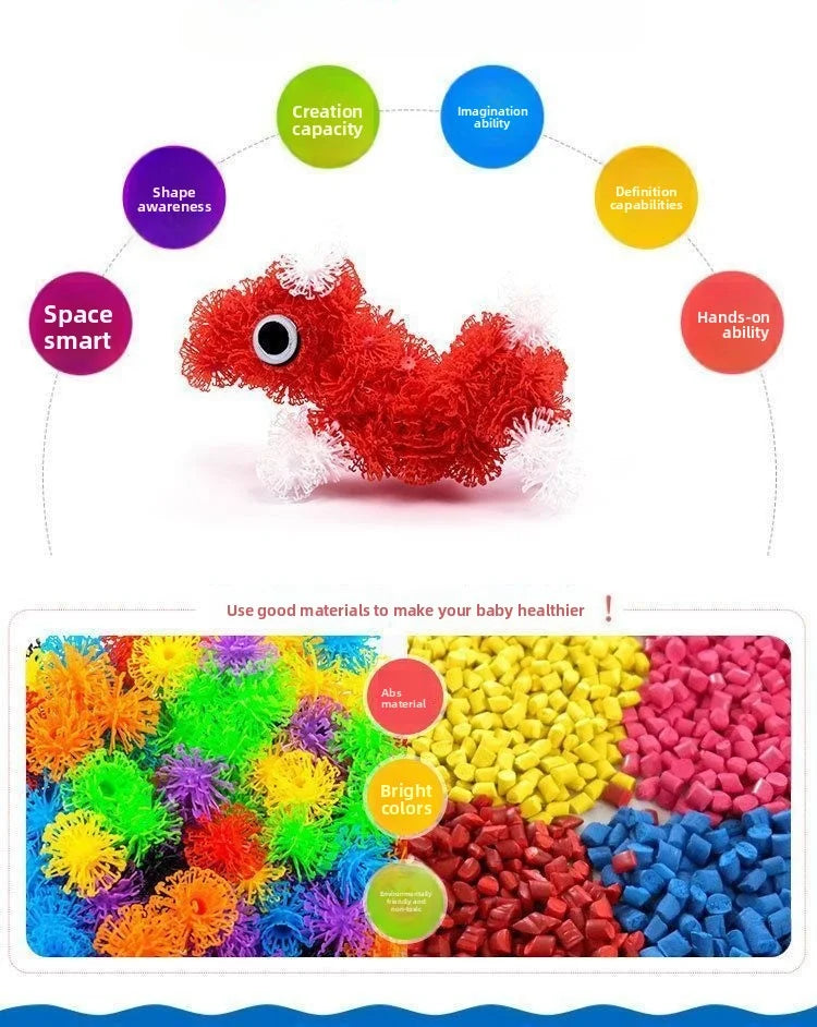 DIY Magic Bubble Balls 3D Building Toy - Science Education Kit