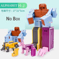 26 A-Z letter Alphabet Animal Dinosaur Warrior Deformation Action Figures Transformation Robot Toys For Children Gift Brinquedos