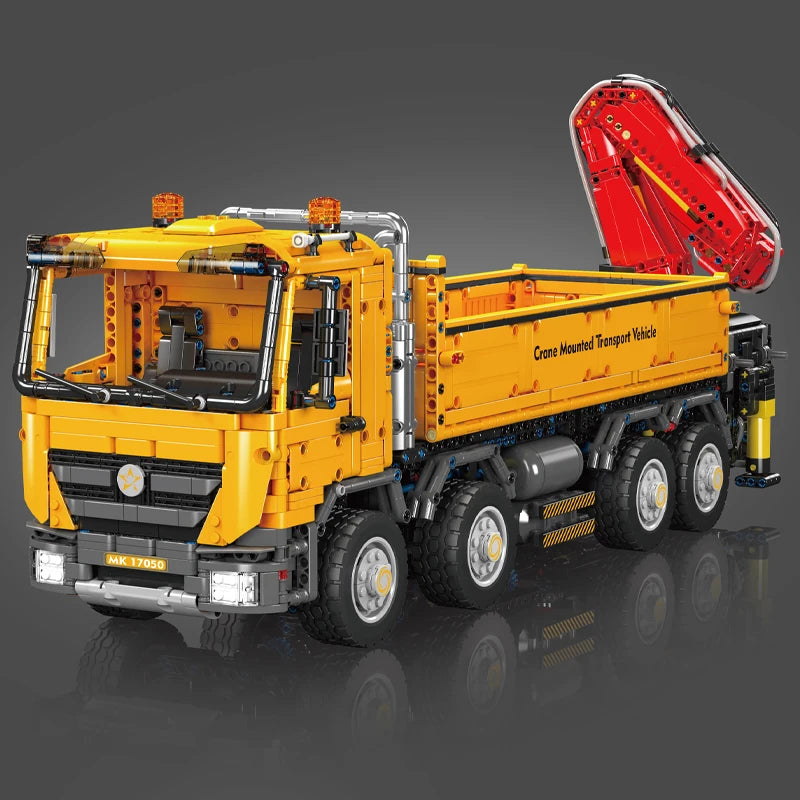Mould King 17050 Technical Car Toys The RC Actros Self-Loading Crane Building Block Enginerring Truck Brick Kids Christmas Gift