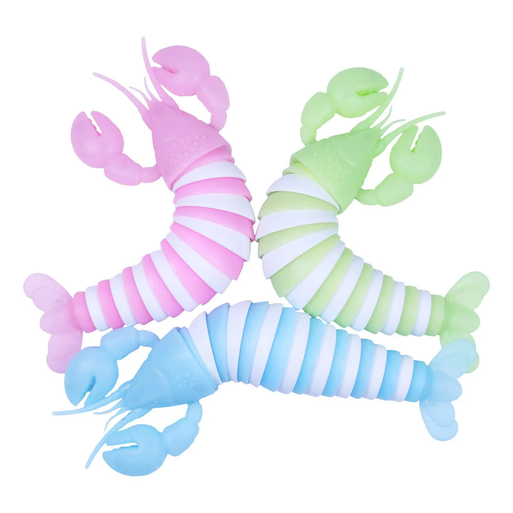 3D Slug Fidget Toy Colorful Slug Snail Creative Twist Anti Stress Toy All Ages Relief Anti-Anxiety Sensory Toys for Children