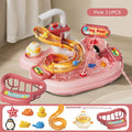Children Electric Toy Sink Disheswash Water Simulation Food Fruit Kitchen Pretend Play Magnet Fishing Kids Education Toy Girl