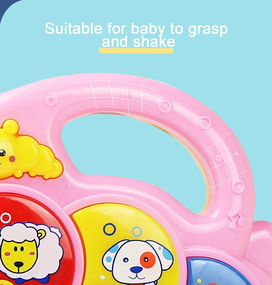 Baby Musical Piano Keyboard Toy with Animal Sounds and Lights