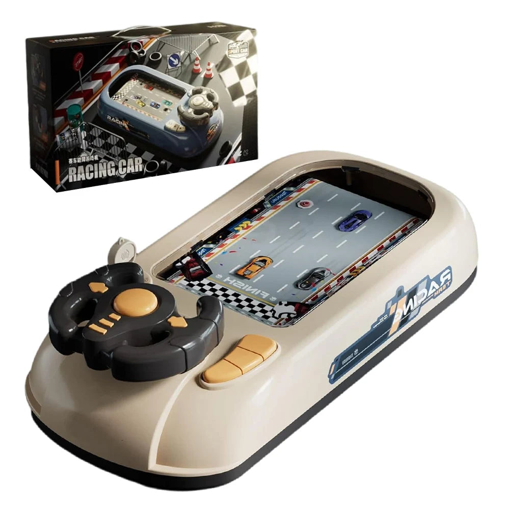 Toddler Simulated Driving Racing Car Game with Sound Interactive Simulation Racing Toy Car Racing Adventure Toy for Boys 4-6