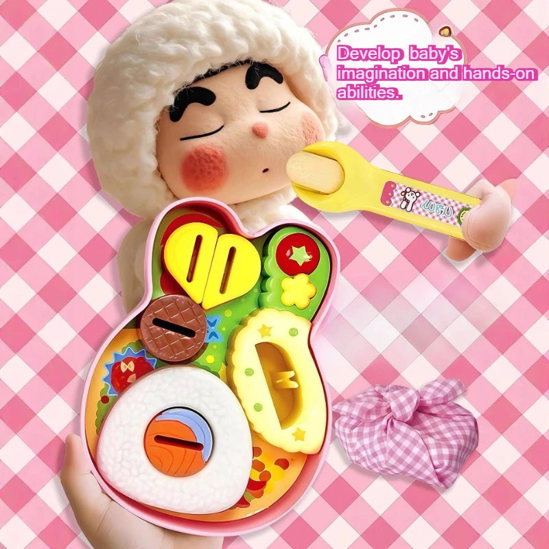 Bear Bento Jelly Pudding Feeding Toy Set Interactive Kitchen Pretend Play for Toddler Parent-Child Educational Food Toy Gifts