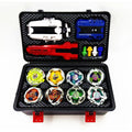 Bey X Spinning Toy Kit BX UX Booster Gyro Metal Battle Tops with Launchers Grip Organize Box Set Gift